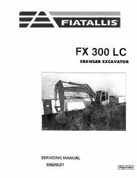 repair manual FiatAllis Crawler Excavator FX 300 LC Service Manual PDF