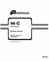 repair manual FiatAllis Crawler Dozer 14-C Service Manual PDF