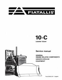 repair manual FiatAllis Crawler Dozer 10-C Service Manual PDF
