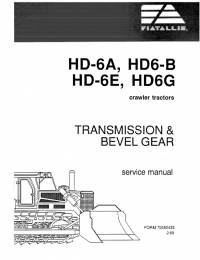 repair manual FiatAllis Crawler Tractors HD-6A, HD-6B, HD-6E, HD-6G Service Manual PDF