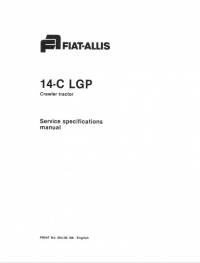 repair manual FiatAllis Crawler Tractor 14-C LGP Service Specifications Manual PDF