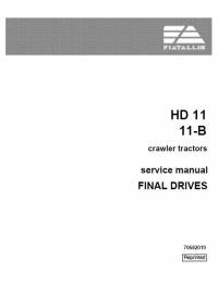 repair manual FiatAllis Crawler Tractor HD 11, 11-B Final Drives Service Manual PDF