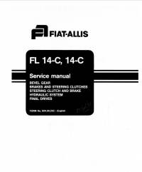 repair manual FiatAllis Crawler Loader FL 14-C, 14-C Service Manual PDF