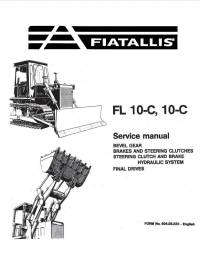 repair manual FiatAllis Crawler Loader FL 10-C, 10-C Service Manual PDF