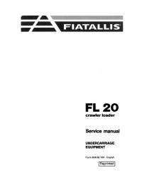 repair manual FiatAllis Crawler Loader FL20 Service Manual PDF