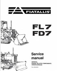 repair manual FiatAllis Crawler Loader FL7, FD7 Service Manual PDF