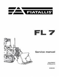 repair manual FiatAllis Crawler Loader FL 7 Service Manual PDF