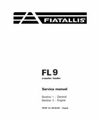 repair manual FiatAllis Crawler Loader FL9 Service Manual PDF