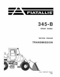 repair manual FiatAllis Wheel Loader 345B Service Manual PDF