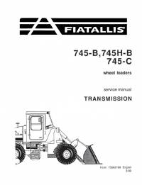 repair manual FiatAllis Wheel Loaders 745B, 745H-B, 745C Service Manual PDF