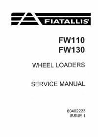 repair manual FiatAllis Wheel Loaders FW110, FW130 Service Manual PDF