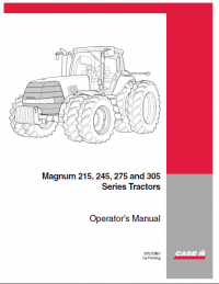 repair manual Case Magnum tractor 215, 245, 275, 305 PDF Operation manual