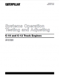 repair manual Caterpillar C-10 and C-12 Truck Engines Systems Operation Testing and Adjusting PDF