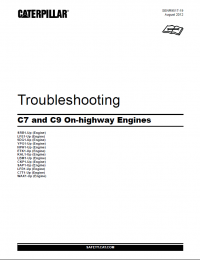 repair manual Caterpillar C7 and C9 On-Highway Engines Troubleshooting Manual PDF