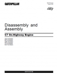 repair manual Caterpillar C7 On-Highway Engine Disassembly and Assembly Manual PDF