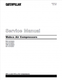 repair manual Caterpillar Wabco Air Compressors Service Manual PDF