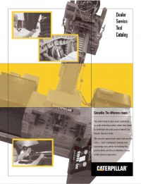 repair manual Caterpillar Dealer Service Tool Catalog PDF