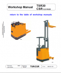 repair manual OM Pimespo TSR30, CSR 12/5/16/20 Workshop Manual PDF