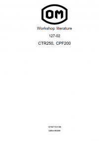 repair manual OM Pimespo CTR 250, CPF 200 Series 127-02 Workshop Manual PDF