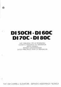 repair manual OM Pimespo DI50CH, DI60C, DI70C, DI80C Repair Manual PDF
