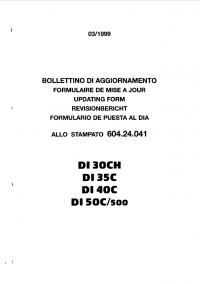 repair manual OM Pimespo DI30CH, DI35C, DI40C, DI50C/500  Repair Manual PDF