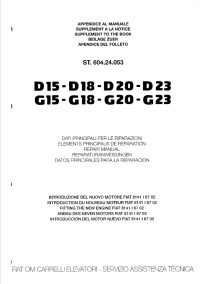 repair manual OM Pimespo D15-D18-D20-D23, G15-G18-G20-G23 Repair Manual PDF