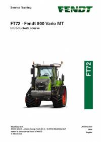repair manual Fendt Tractor FT72 - 900 Vario MT Service Training Manual PDF