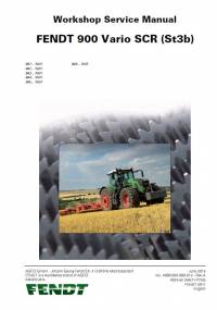 repair manual Fendt Tractor 900 Vario SCR (St3b) Workshop Service Manual PDF