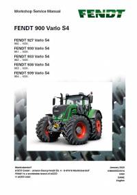 repair manual Fendt Tractor 927, 930, 933, 936, 939 Vario S4 Workshop Service Manual PDF