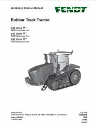 repair manual Fendt Rubber Track Tractor 938, 940, 943 Vario MT Workshop Service Manual PDF