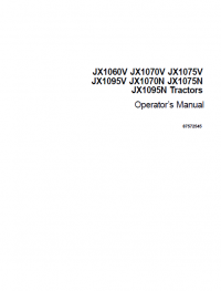 repair manual Case JX1060/1070/1075/1095V & JX1070/1075/1095N Tractors PDF Manual