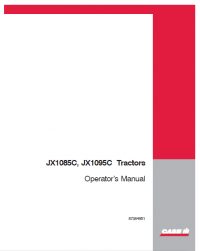 repair manual Case JX1085C & JX1095C Tractors PDF Operator’s Manuals