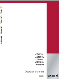 repair manual Case IH Maxxima Tractors JX1070U, JX1080U, JX1090U, JX1100U PDF set of Manuals