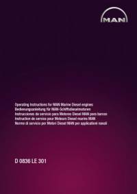 repair manual Man Marine Diesel Engines D 0836 LE 301 Operation Instructions PDF