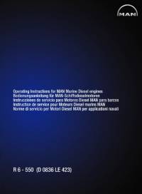 repair manual Man Marine Diesel Engines D 0836 LE 423 Operating Instructions PDF