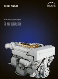 repair manual Man Marine Diesel Engines D 2876 LE 423, D 2876 LE 433 Repair Manual PDF