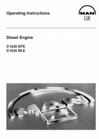 repair manual Man Diesel Engines D 0226 MTE, D 0226 MLE Operating Instructions PDF