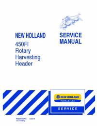 repair manual New Holland 450FI Rotary Harvesting Header Service Manual PDF