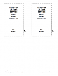 repair manual New Holland U80C Tier4 Tractor Loader Service Manual PDF