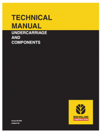 repair manual New Holland undercarriage and components Technical Manual PDF