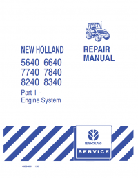 repair manual New Holland 40 Series Tractor 5640-8340 Repair Manual PDF