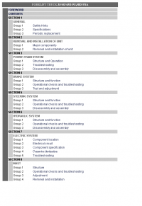 repair manual Hyundai Forklift Truck 35/40/45D-9S, 50D-9SA Service Manual PDF