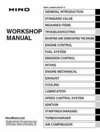 repair manual Hino Engine J05E 2017 Workshop Manual PDF