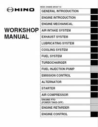 repair manual Hino J08E-VB, J08E-VC Engines 2016 Workshop Manual PDF