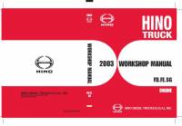 repair manual Hino Truck FD, FE, SG Engine 2003 Workshop Manual PDF