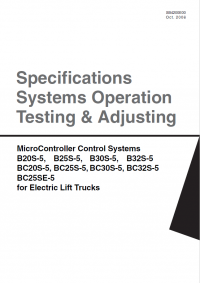 repair manual Doosan MicroController Control Systems Specifications Systems Operation Testing and Adjusting PDF