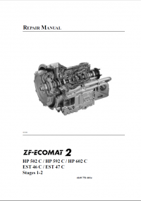 repair manual ZF-Ecomat 2 HP 502C/HP 592C/HP 602C Repair Manual PDF