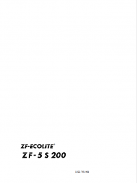 repair manual ZF-Ecolite 5S200
