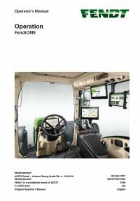 repair manual Fendt Operation FendtOne Operator’s Manual PDF