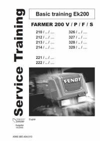 repair manual Fendt Farmer Tractor 200 V/P/F/S Service Training Manual PDF